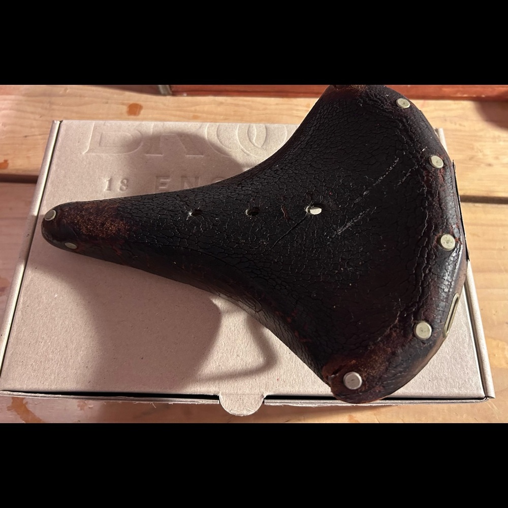 Brooks leather bike saddle B72